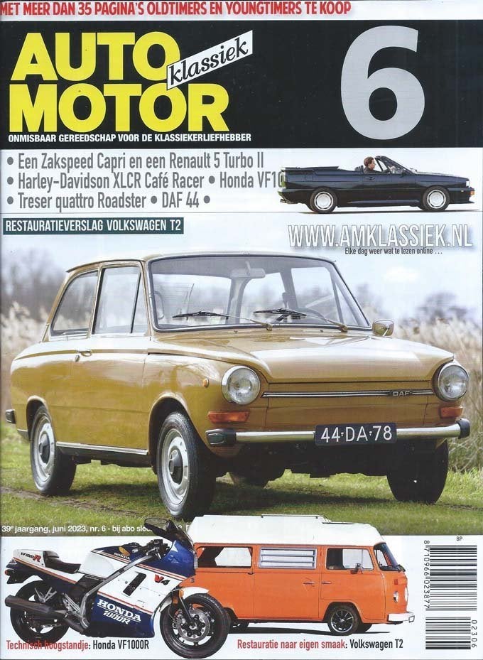 AMK 6 2023 : Daf 44 de Luxe - Honda VF 1000R - VW Bus Camper, Ophalen of Verzenden, Gelezen, Algemeen