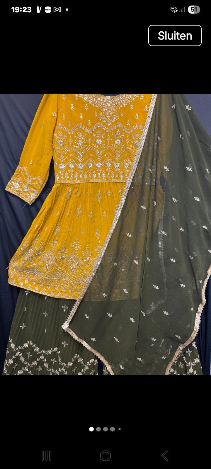 Leuke Lakshara Lehenga Indiase Feestkleding, Kleding | Dames, Ophalen, Overige typen, Geel, Maat 36 (S)