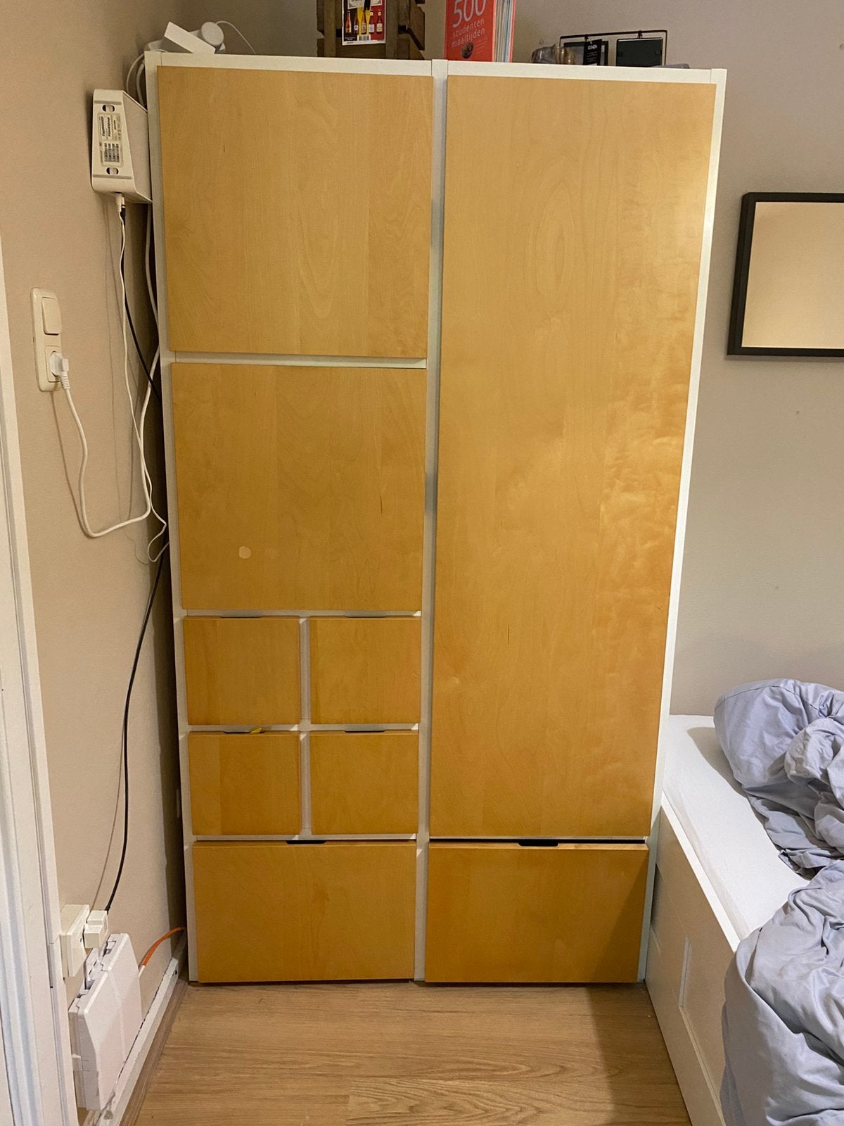 Ikea Rakke linnenkast 200X110, Huis en Inrichting, Kasten | Kledingkasten, Ophalen, Gebruikt, 100 tot 150 cm, 200 cm of meer