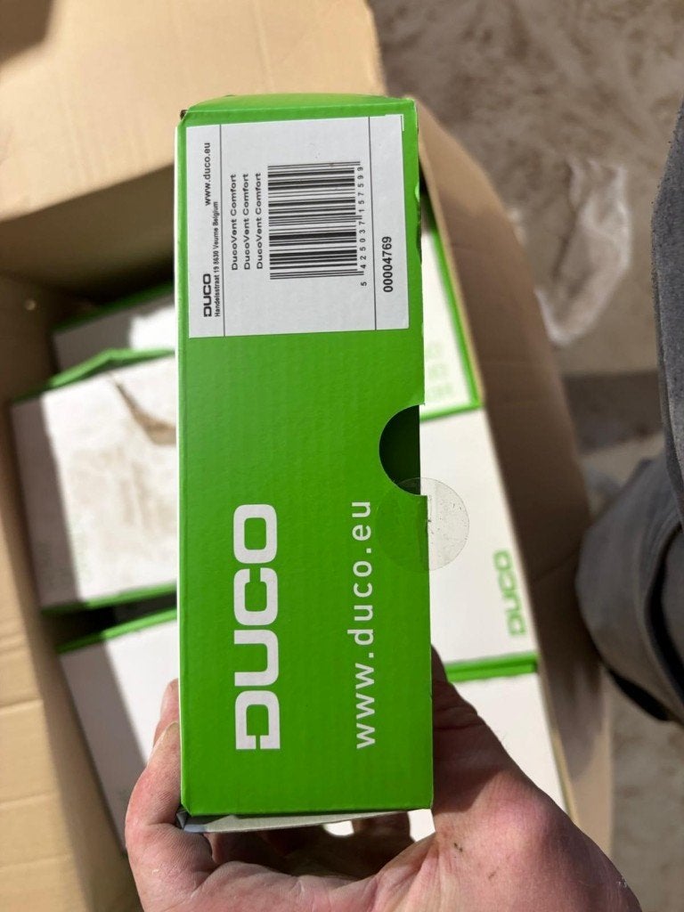 Ducovent comfort ventilatieventiel 40x, Doe-het-zelf en Verbouw, Ventilatie en Afzuiging, Ophalen, Nieuw, Ventilator en Afzuiger