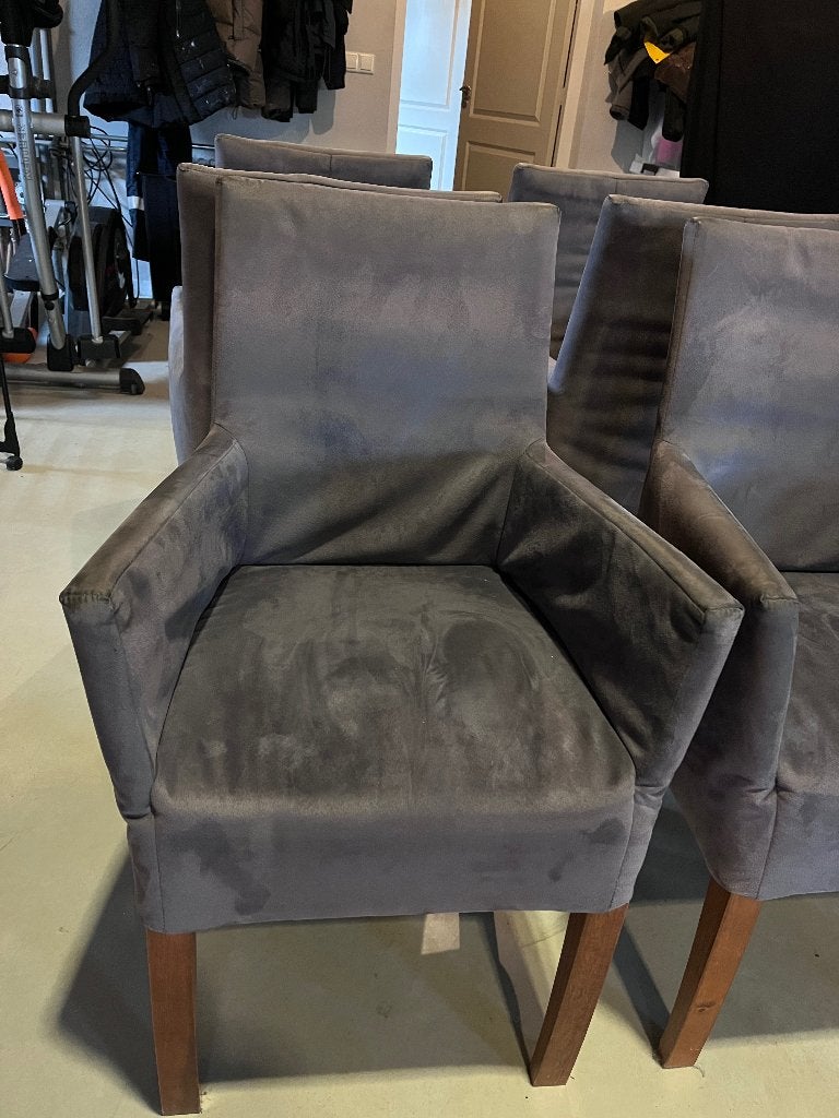 6 Nette eettafelstoelen, Ophalen, Gebruikt, Vijf, Zes of meer stoelen, Stof