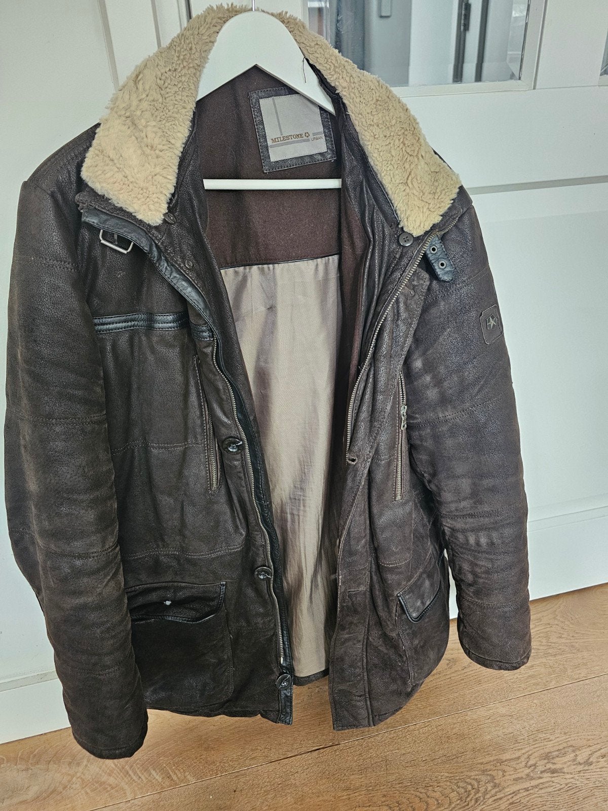Milestone winterjas, Ophalen of Verzenden, Zo goed als nieuw, Maat 56/58 (XL), Bruin