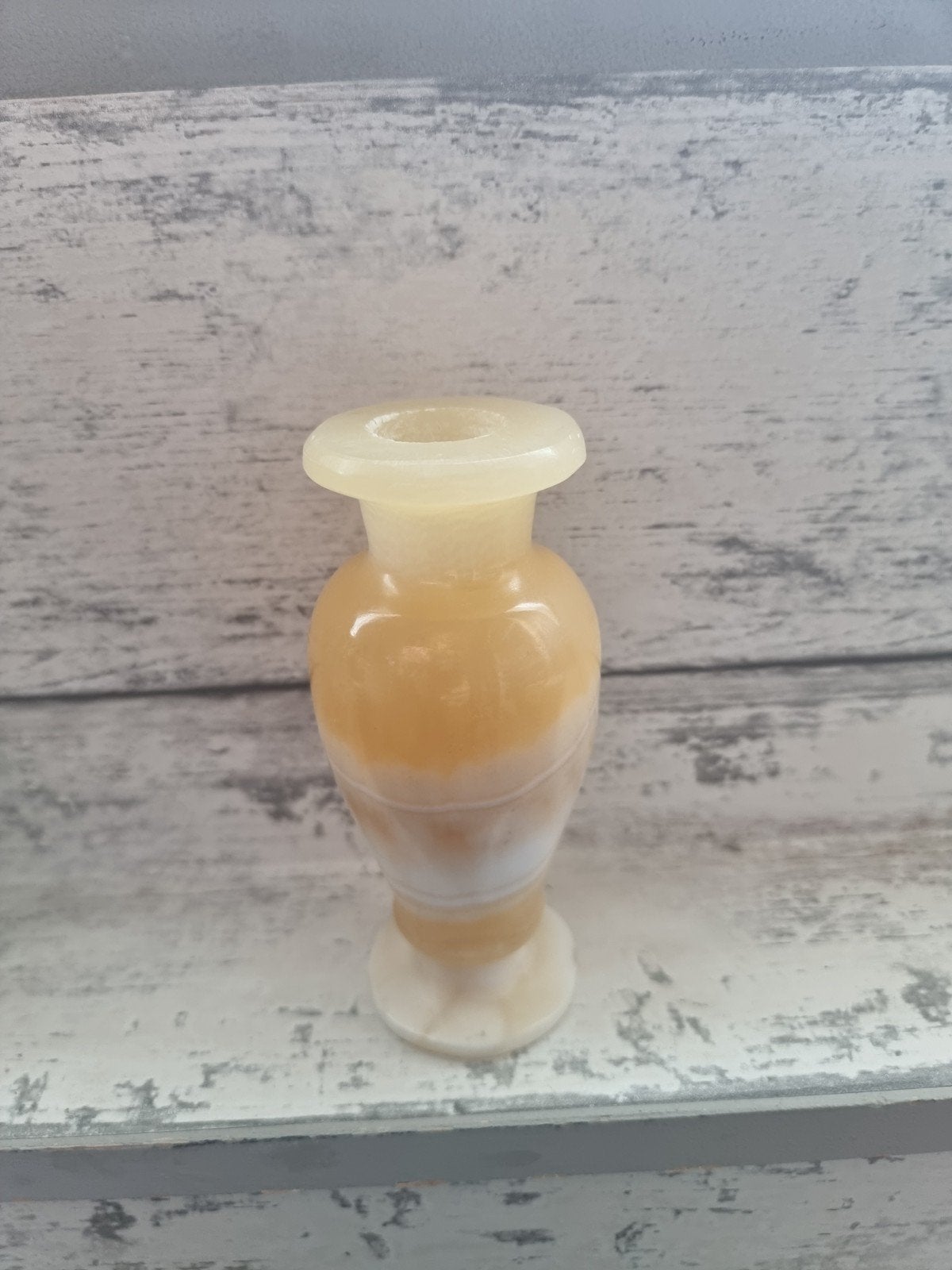 Onyx vaasje - Vintage decoratie, Ophalen of Verzenden