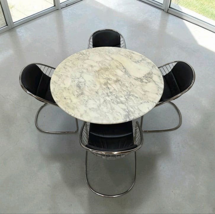 Angelo Mangiarotti M1 T70 marmeren design tafel Skipper, Huis en Inrichting, Tafels | Eettafels, Ophalen of Verzenden, Rechthoekig