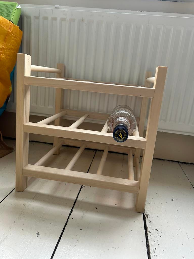Wijnrek ikea, Huis en Inrichting, Woonaccessoires | Wijnrekken, Ophalen, 5 tot 15 flessen, Zo goed als nieuw, Minder dan 50 cm
