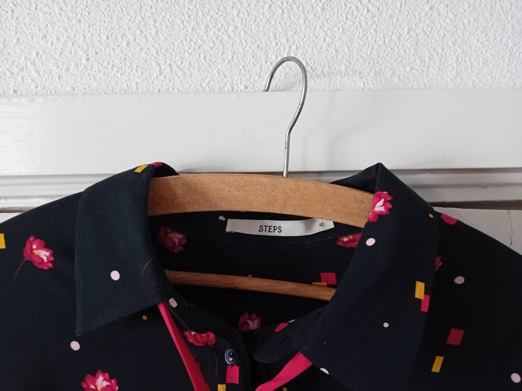 damesblouse van Steps, Maat 38/40 (M), Zwart, Ophalen of Verzenden, Zo goed als nieuw