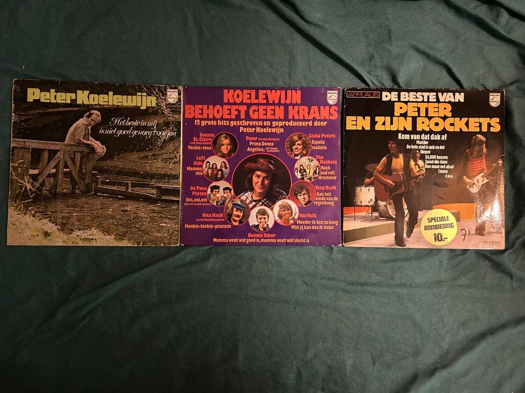 3 LP's Peter Koelewijn (ook per stuk te koop), Ophalen of Verzenden, Gebruikt, 12 inch, Levenslied of Smartlap
