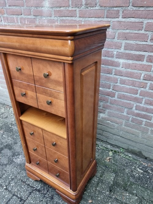 schappenkast vintage notenhout, Ophalen of Verzenden, 'T Olde Gre-j, Info@toldegrej.nl, Endepoelstraat 20f Didam
