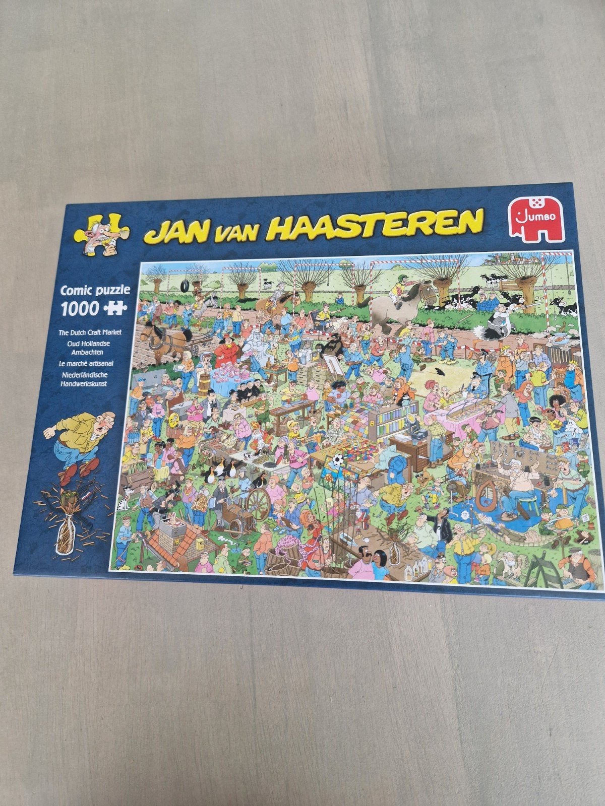 Jan van Haasteren 1000 stukjes, Hobby en Vrije tijd, Ophalen, 500 t/m 1500 stukjes, Zo goed als nieuw