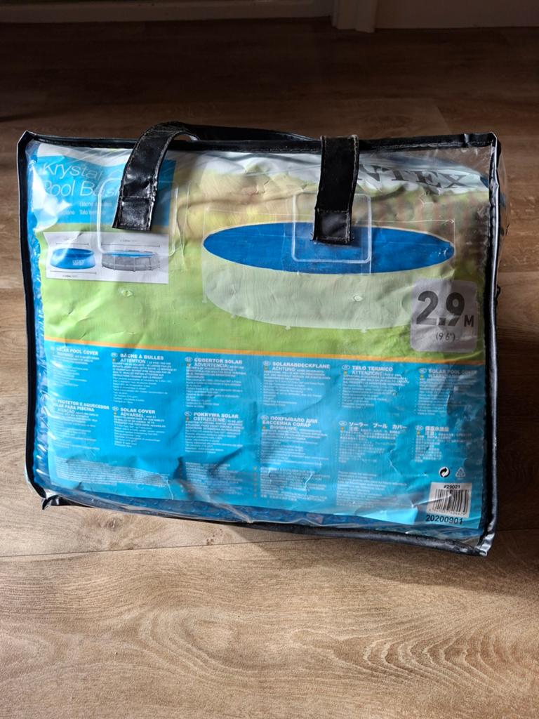 Intex Krystal Clear Solar Zwembadafdekzeil 2.9M, Ophalen of Verzenden, Zo goed als nieuw, Afdekzeil