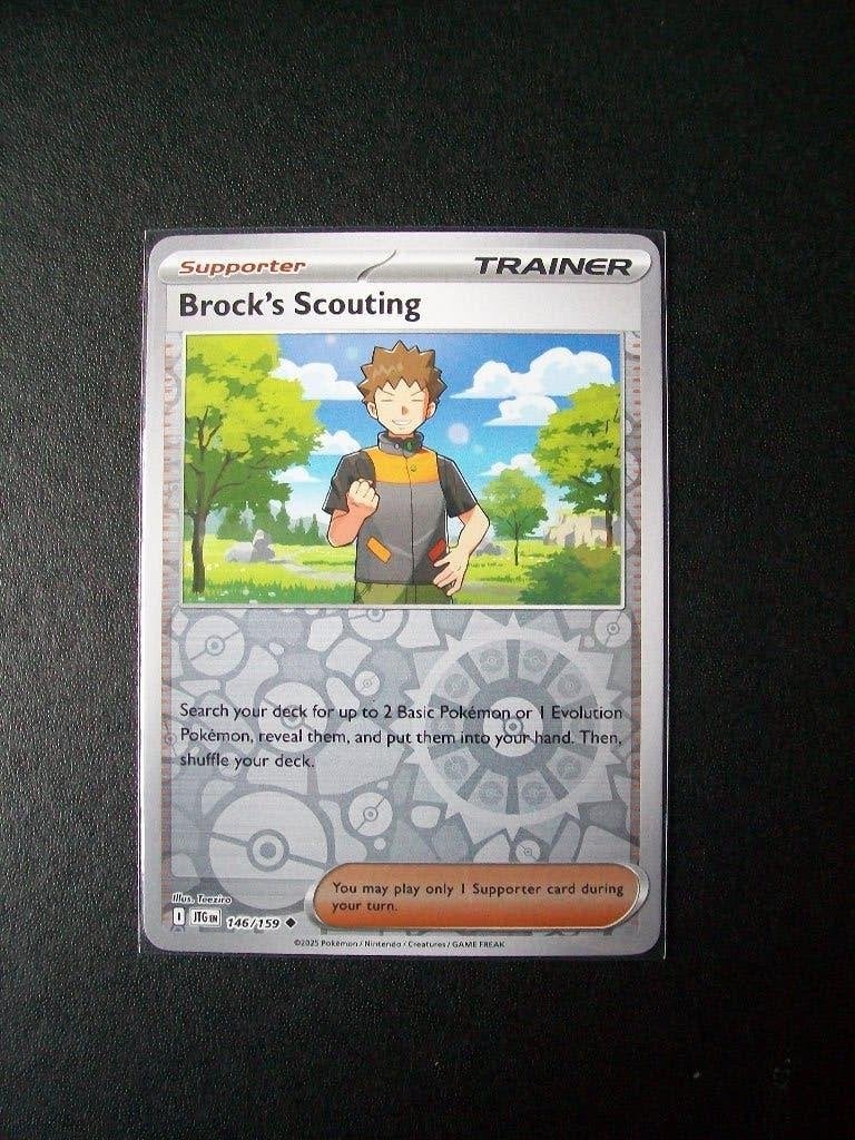 5171: Nieuwe Pokemon Kaart Holofoil BROCK's SCOUTING 146/159, Verzenden, Nieuw, Losse kaart, Foil