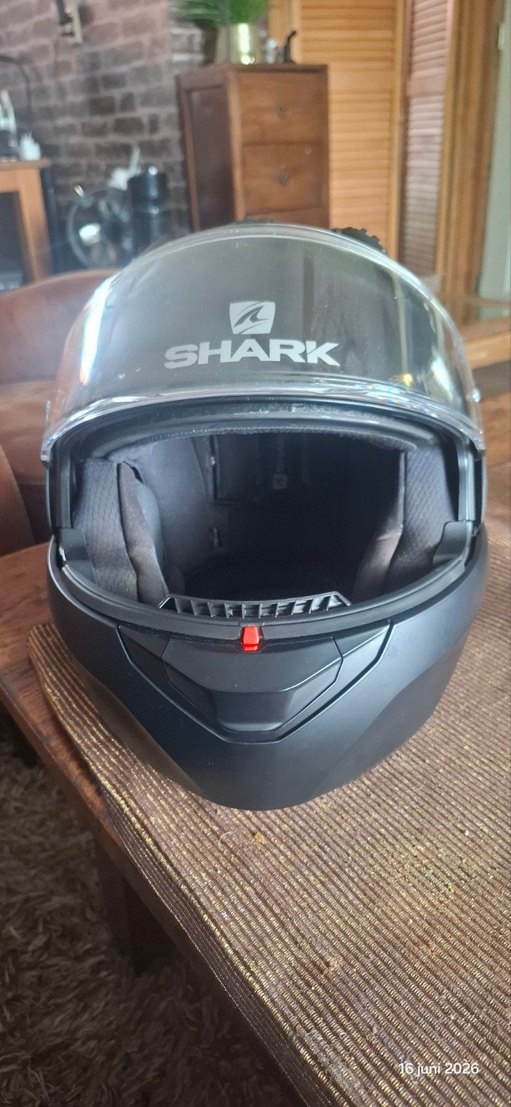 Shark Evo GT Blank Systeemhelm Mat Zwart, Motoren, Kleding | Motorhelmen, Ophalen of Verzenden