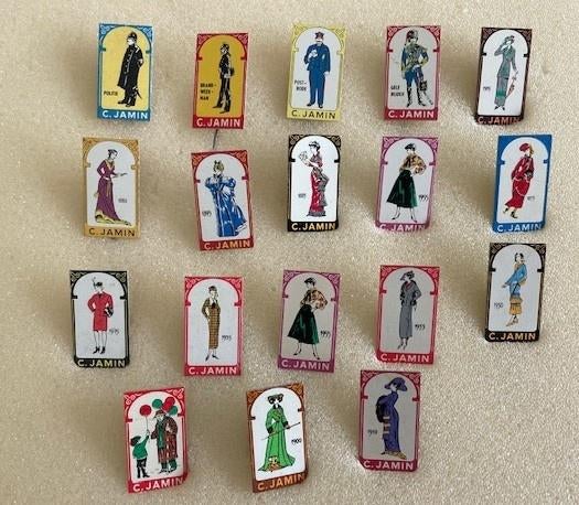 speldjes JAMIN klederdracht serie, Verzamelen, Speldjes, Pins en Buttons, Ophalen of Verzenden, Gebruikt, Overige onderwerpen