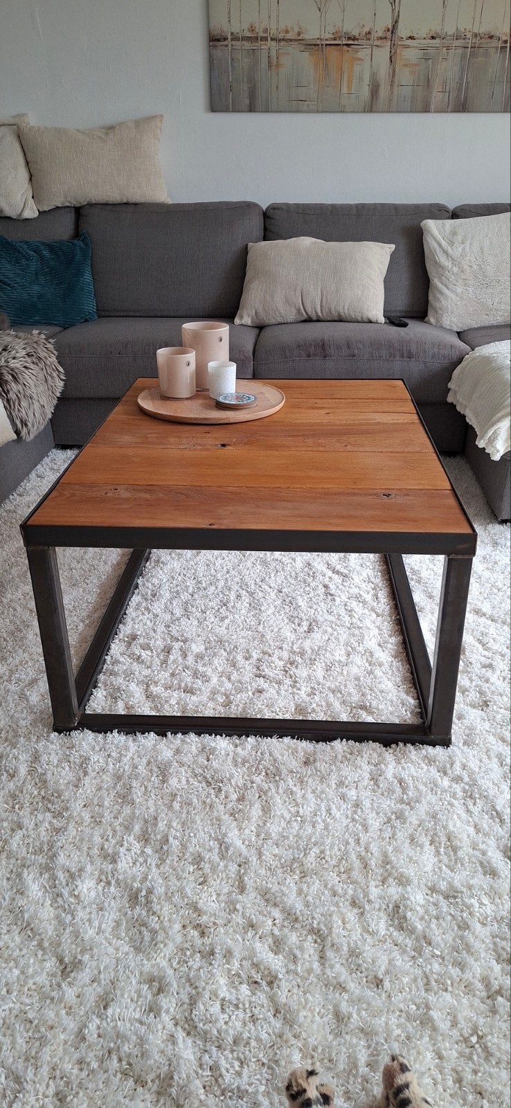 Mooie zware salontafel, Ophalen, Rechthoekig, 100 tot 150 cm, 50 tot 100 cm
