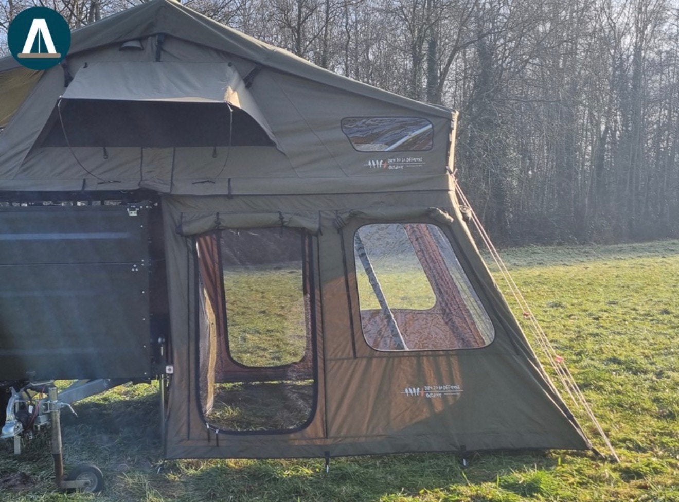 Daktent en ondertent te koop, Ophalen, Zo goed als nieuw, Tot en met 4