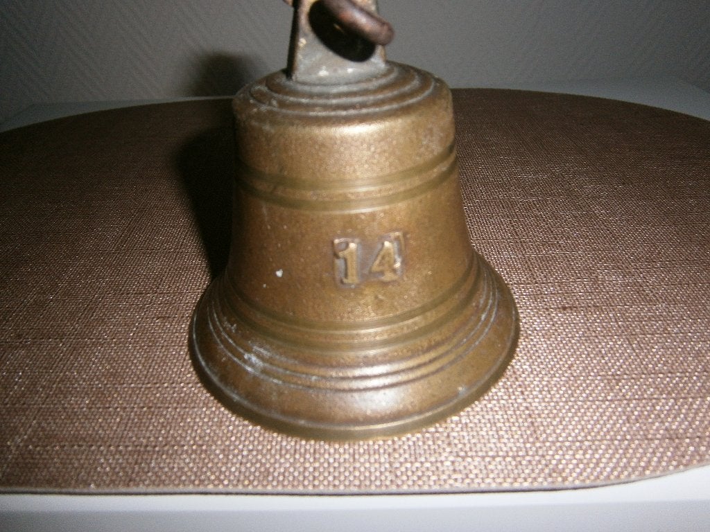 antieke bronzen bel, Ophalen of Verzenden, Brons