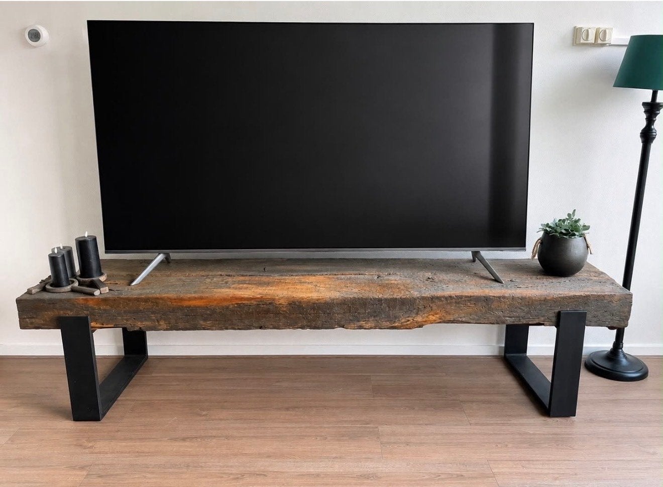 Robuust bielzen meubel / TV-meubel, Huis en Inrichting, Ophalen, Gebruikt, 150 tot 200 cm, Minder dan 100 cm