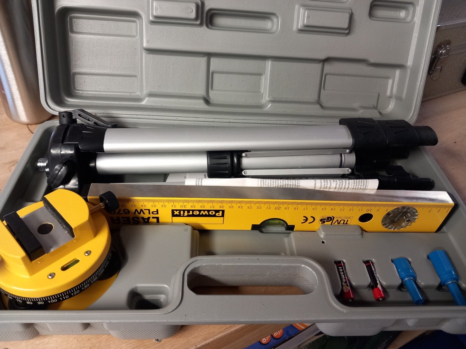Powerfix PLW 670 Laserwaterpas met Statief, Ophalen, Gebruikt
