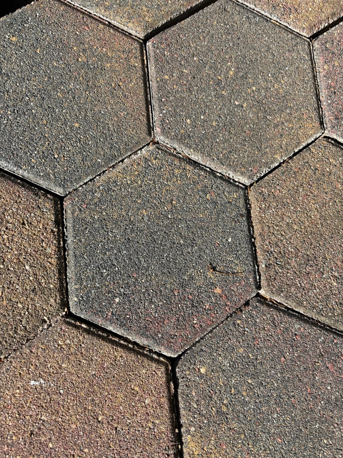 Hexagon Beton Tegels - Bont - 20m², Ophalen, Gebruikt, 10 m² of meer, Beton