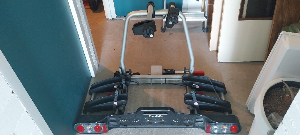 Te koop: Fietsendrager, Auto diversen, Fietsendragers, Gebruikt, Trekhaakdrager, 2 fietsen, Elektrische fiets, Ophalen