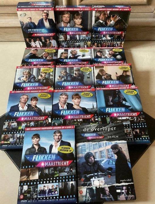 DVD’s Flikken Maastricht seizoen 1-15 + Overloper tv-serie, Cd's en Dvd's, Zo goed als nieuw, Actie en Avontuur, Vanaf 12 jaar