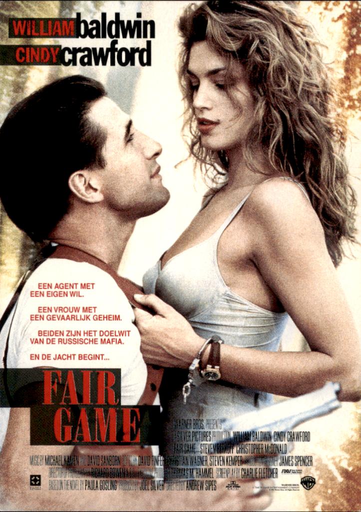 filmkaart, Fair game, Cindy Crawford, Verzenden, 1980 tot heden, Ongelopen, Overige thema's