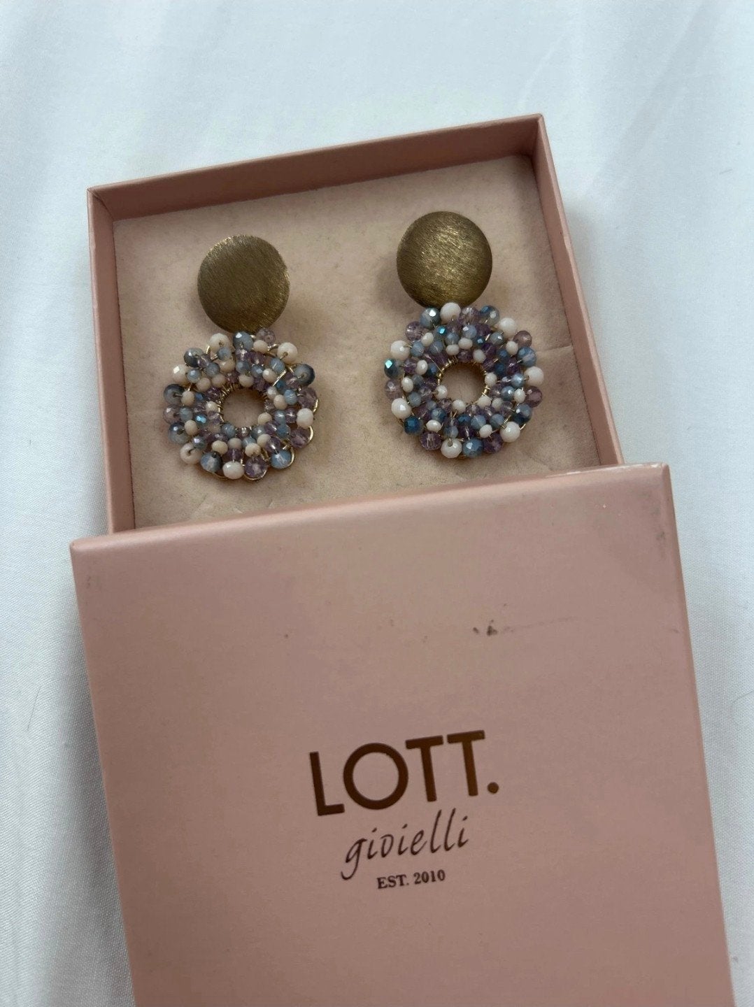 LOTT Gioielli oorbellen, Sieraden, Tassen en Uiterlijk, Overige materialen, Hangers, Blauw, Ophalen of Verzenden