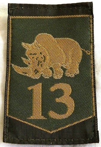 Embleem GVT, 13 Gemechaniseerde Brigade, KL, 1990s.(Nr.2), Verzamelen, Ophalen of Verzenden, Landmacht, Nederland, Embleem of Badge