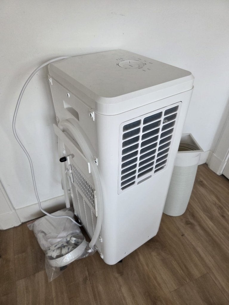 Mobiele airco, Witgoed en Apparatuur, Airco's, Zo goed als nieuw, Mobiele airco, 100 m³ of groter, 3 snelheden of meer, Ophalen
