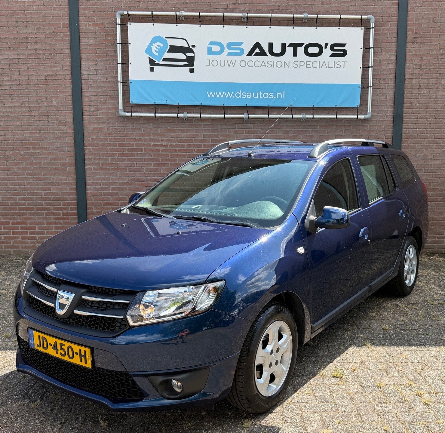 Dacia Logan MCV 0.9 TCe S&S Prestige, Auto's, Voorwielaandrijving, Stof, Blauw, Origineel Nederlands