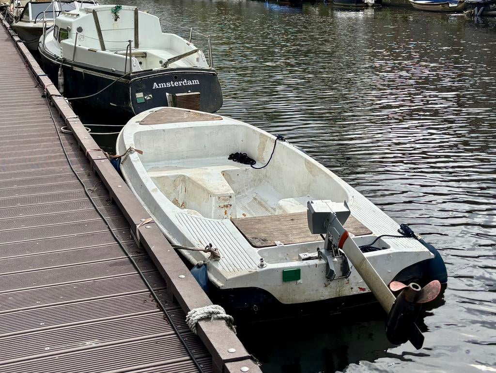 Sloep boot met Torqeedo Travel 1103 CS elektrische motor, Ophalen, Gebruikt, Elektrisch, Buitenboordmotor