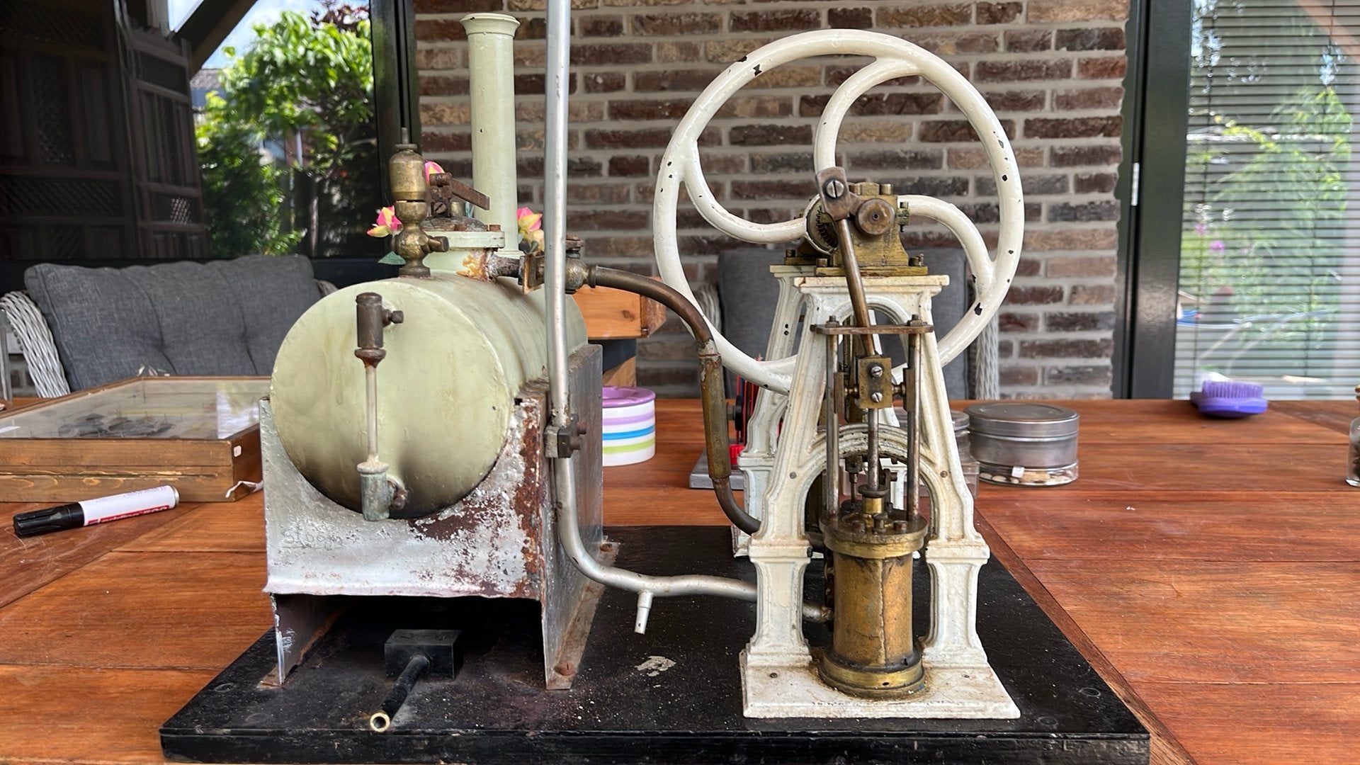 Vintage stoommachine, Ophalen of Verzenden