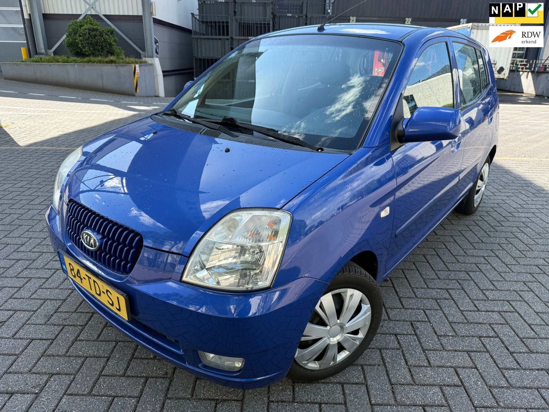 Kia Picanto 1.1 EX*AIRCO*APK*NAP*ELKT-RAAM*Automaat, Gebruikt, 4 cilinders, Blauw, Origineel Nederlands
