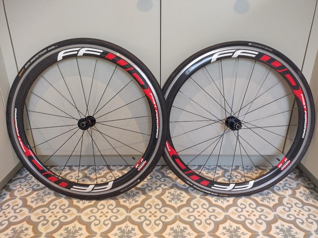 Fast Forward F4R carbon wielset., Fietsen en Brommers, Fietsonderdelen, Gebruikt, Wiel, Carbon, Racefiets, Ophalen of Verzenden