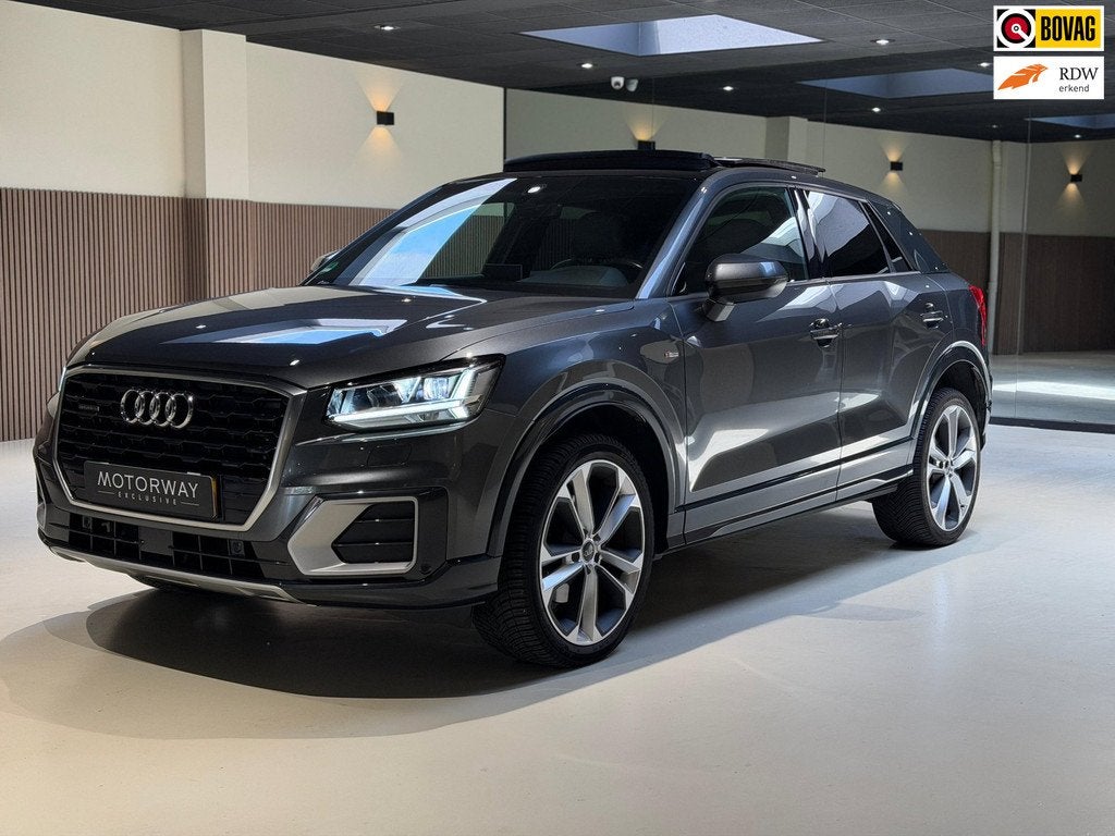 Audi Q2 2.0 TFSI quattro Sport Edition #1|Pano|Keyless|S lin, Auto's, Audi, Automaat, Gebruikt, 1984 cc, Leder