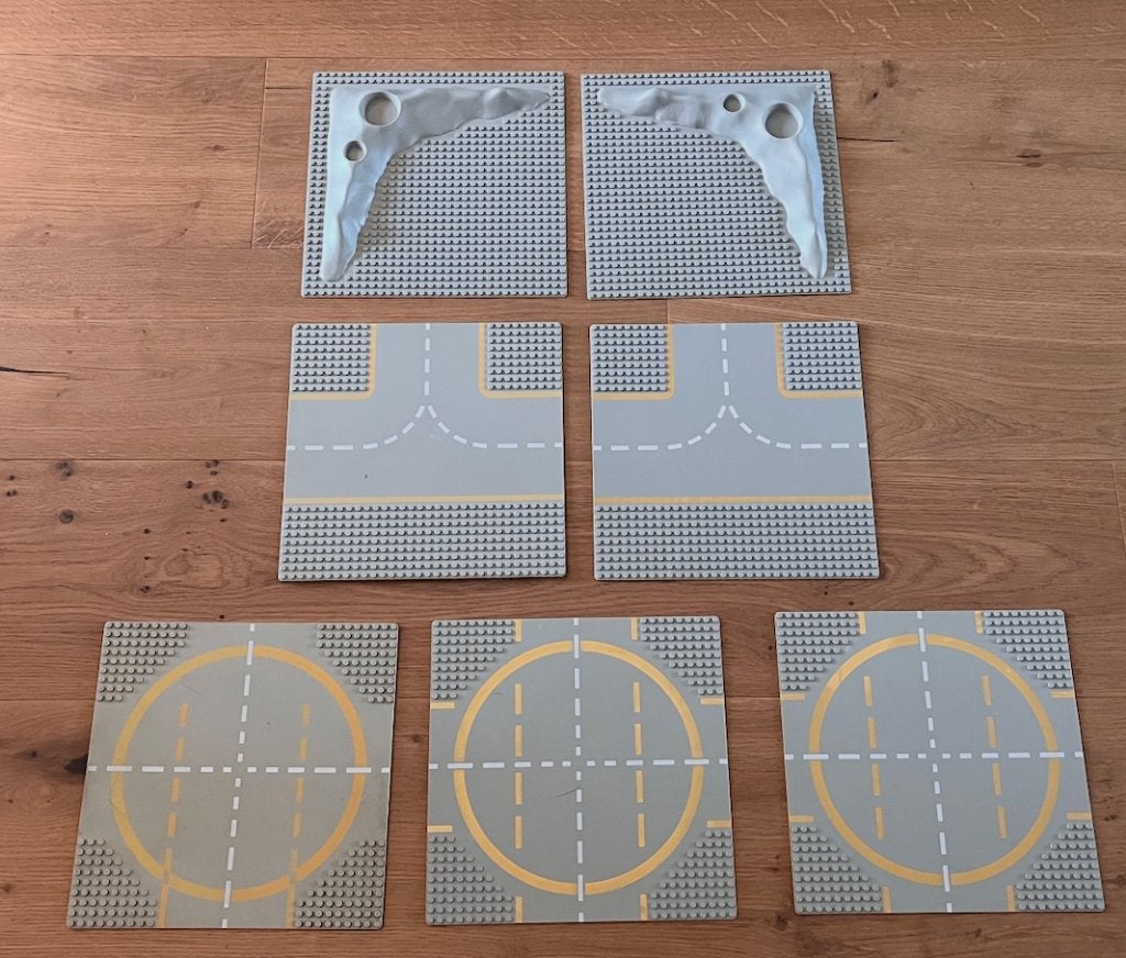 Lego baseplate maanbasis maankrater 32x32, Gebruikt, Lego, Ophalen of Verzenden, Space