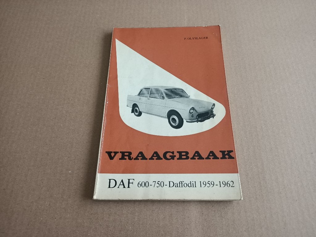 Instructieboekje: DAF 600-750-daffodil (1959-1962), Auto diversen, Handleidingen en Instructieboekjes, Verzenden
