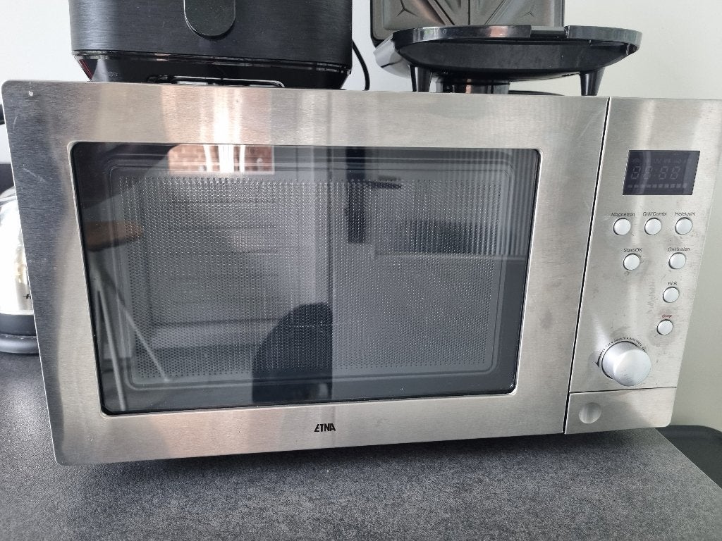 Combi-magnetron (25 liter) - ECM243RVS, Witgoed en Apparatuur, Magnetrons, Ophalen, Combimagnetron, Crisp, Nieuw