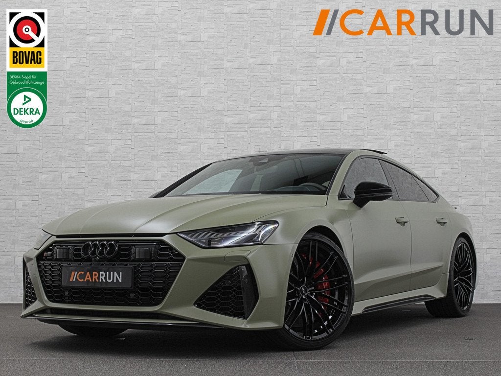 Audi RS7 Dynamic+ 300kmh | Keramisch | 22" ABT | B&O 3D High, Auto's, Audi, Adaptive Cruise Control, Gebruikt, Met garantie (alle)