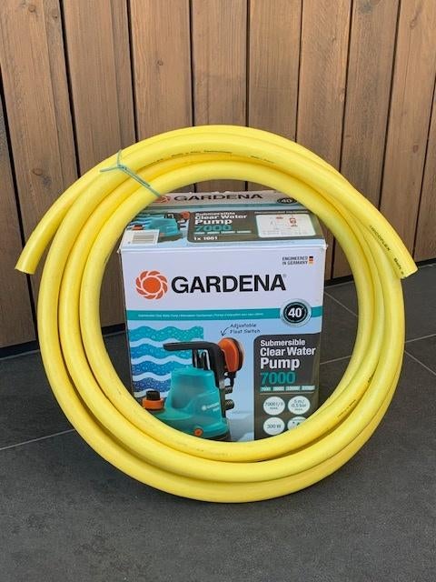 Dompelpomp Gardena 7000c met slang., Tuin en Terras, Waterpompen, Zo goed als nieuw, Elektrisch, Dompelpomp, Ophalen of Verzenden