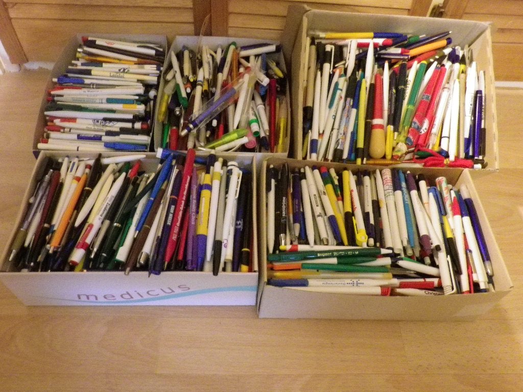 Pennen, Verzamelen, Pennenverzamelingen, Gebruikt, Balpen, Met reclame, Ophalen