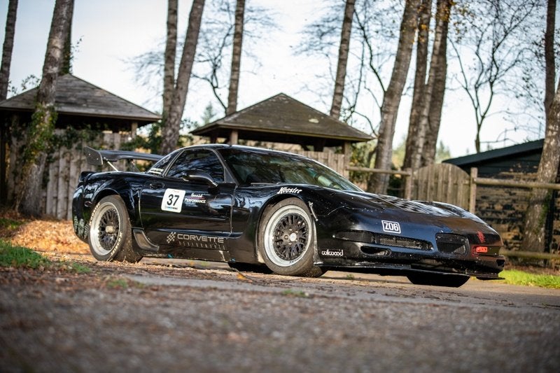 CHEVROLET CORVETTE C5 Z06 5.7L LS6 V8 RACE CAR, Auto's, Achterwielaandrijving, Zwart, Bedrijf, Elektrische ramen