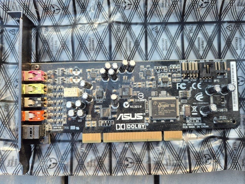 Asus Xonar DG 326034 PCIe geluidskaart, Computers en Software, Geluidskaarten, Ophalen of Verzenden, Gebruikt, Intern, ASUS Xonar