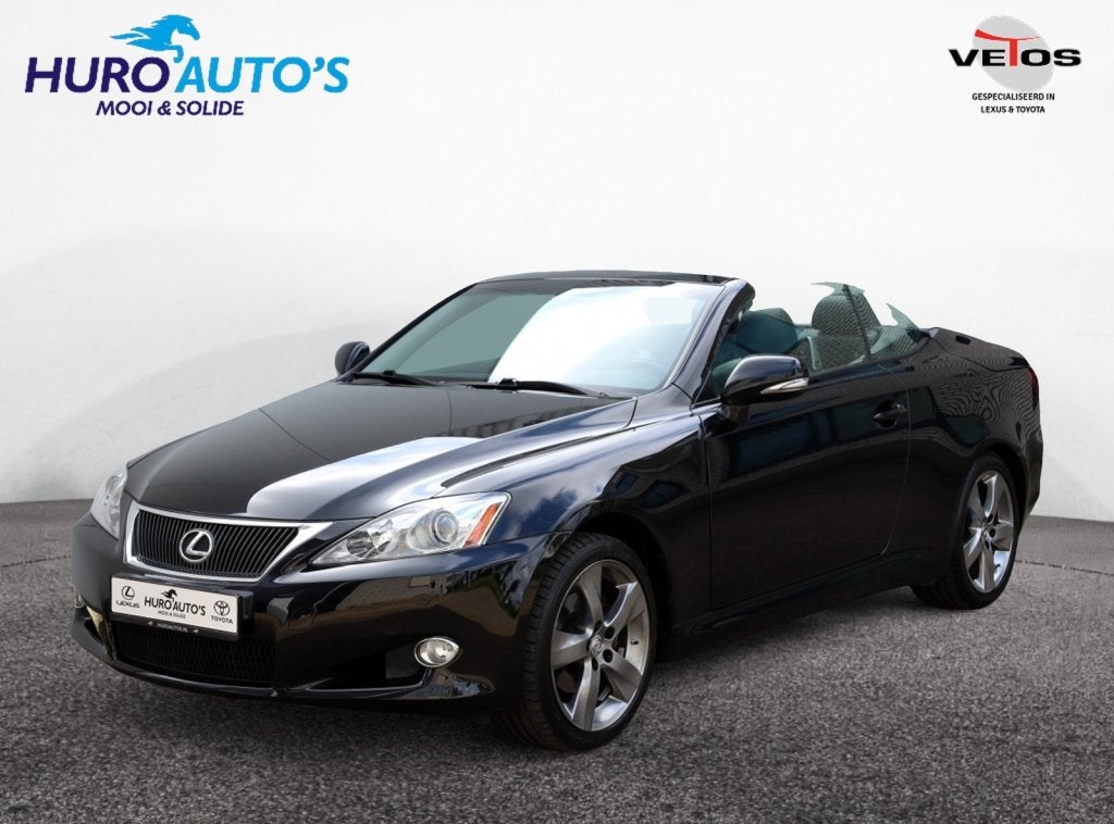 Lexus IS Cabriolet 250C Luxury | Leder | Navigatie | Stoelve, Auto's, Lexus, Automaat, Achterwielaandrijving, Gebruikt, Zwart