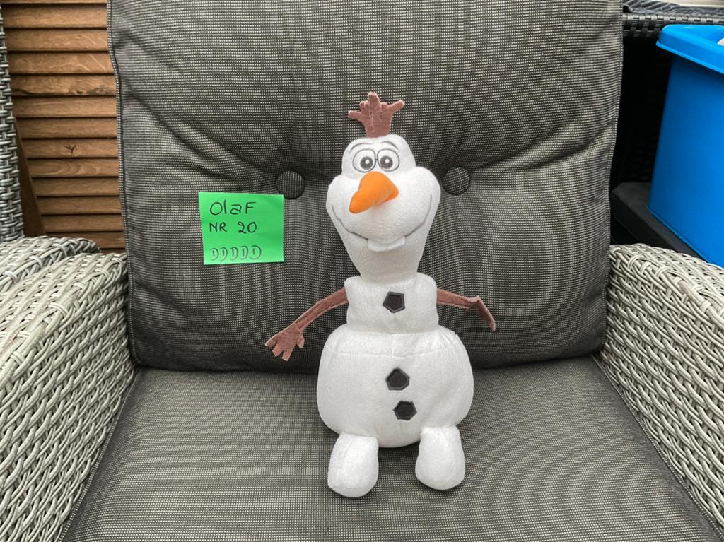 Nieuwe zgan Disney Frozen Olaf knuffel 30/35cm, Ophalen, Overige figuren, Nieuw, Knuffel