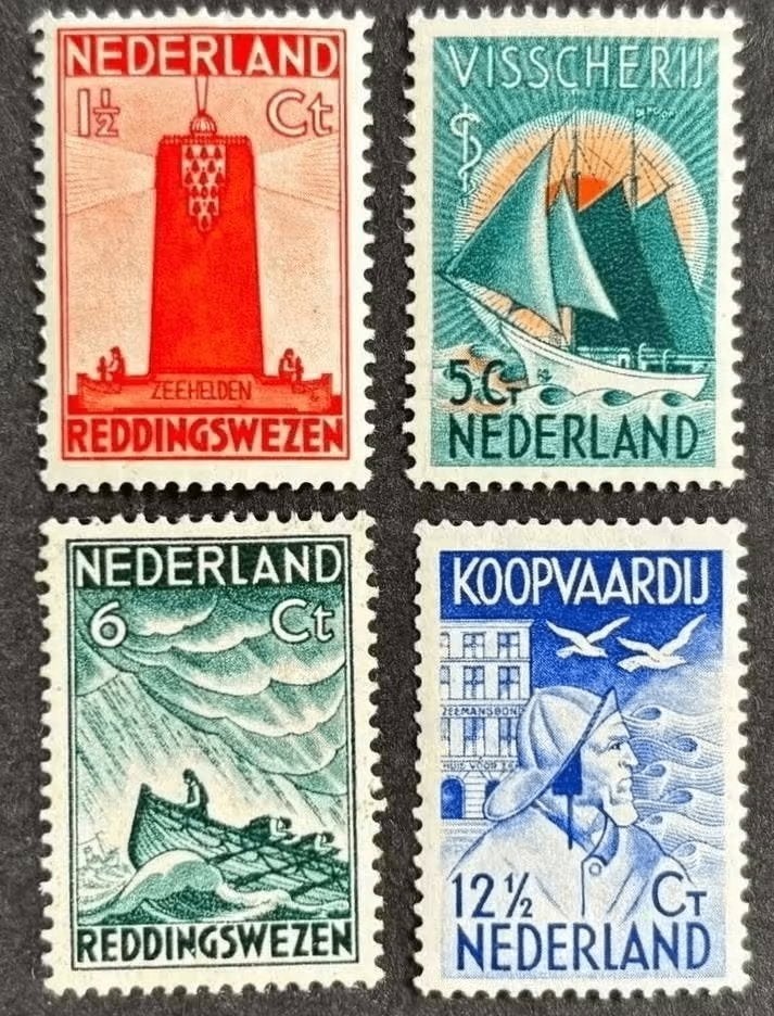 nederland nvph 257 - 260 (ongebr), Postzegels en Munten, Ophalen of Verzenden, T/m 1940, Postfris