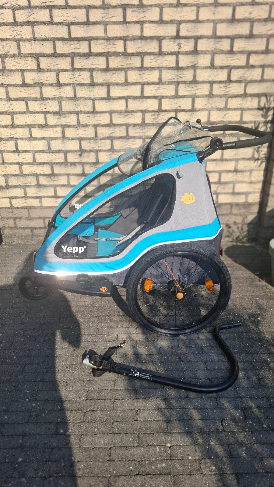 Yepp Fietskar voor Kinderen - Blauw/Grijs, Ophalen, Gebruikt, Yepp, Kinderkar