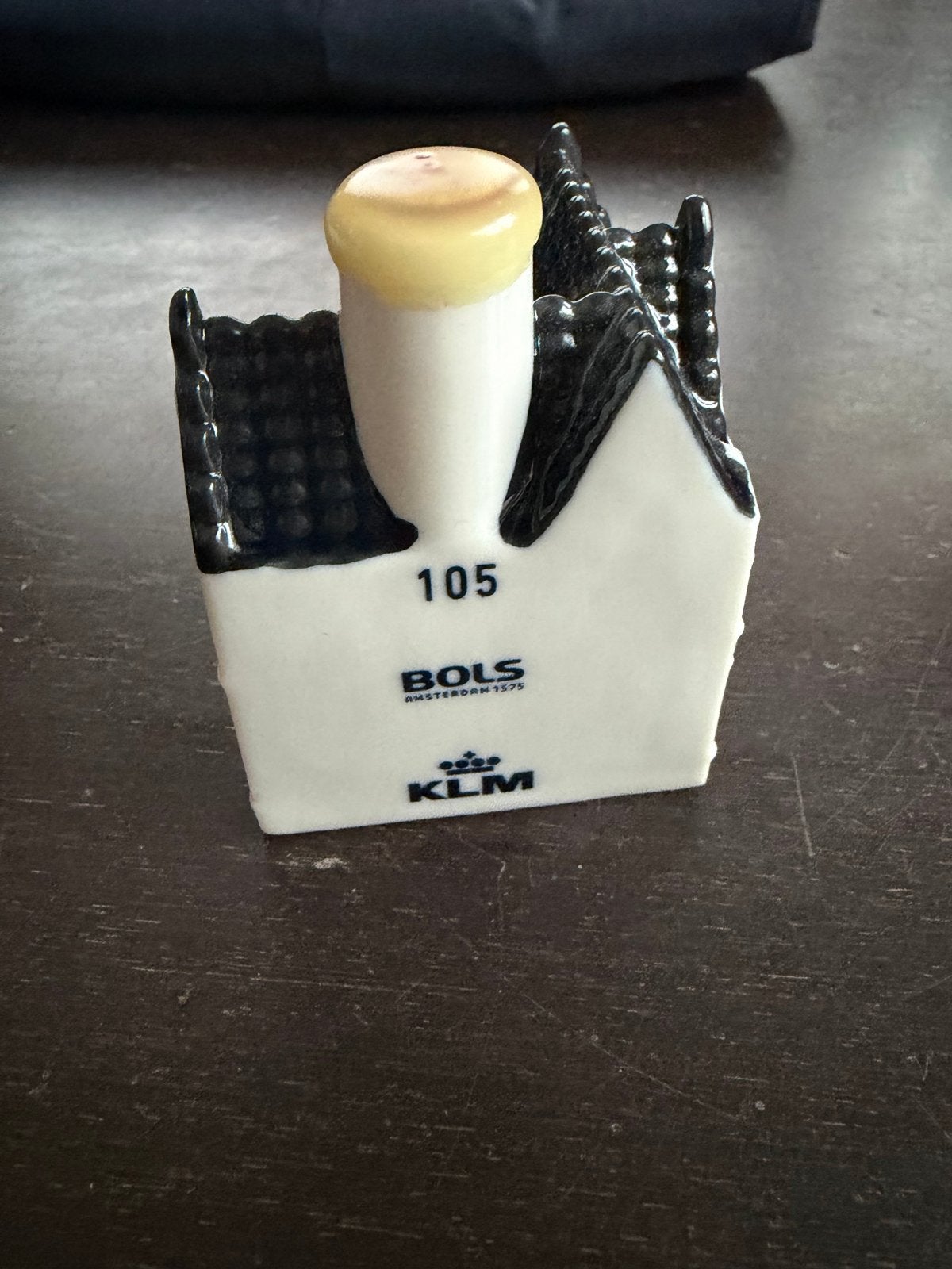 KLM huisje 105 BOLS- Genever flesje, Ophalen of Verzenden, Zo goed als nieuw