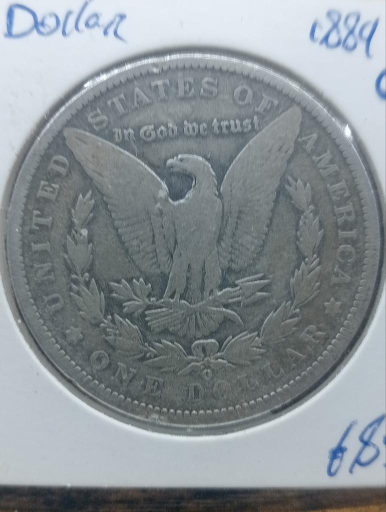 1 Morgan Dollar 1889O - New Orleans, Ophalen of Verzenden, Noord-Amerika, Losse munt, Zilver