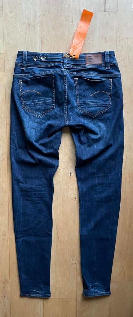 G-Star RAW Midge Saddle Mid Straight WMN blauw W29 L32, Ophalen of Verzenden, Zo goed als nieuw, Blauw, W28 - W29 (confectie 36)